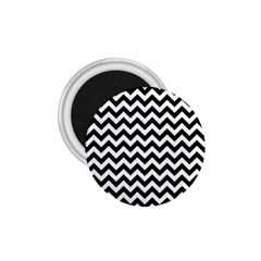 Black & White Zigzag Pattern 1 75  Magnet by Zandiepants