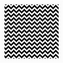 Black & White Zigzag Pattern Medium Glasses Cloth by Zandiepants