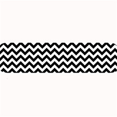 Black & White Zigzag Pattern Large Bar Mat by Zandiepants