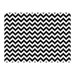 Black & White Zigzag Pattern Double Sided Flano Blanket (mini)