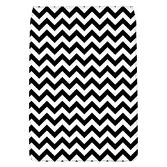 Black & White Zigzag Pattern Removable Flap Cover (l) by Zandiepants