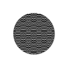 Modern Zebra Pattern Magnet 3  (Round)