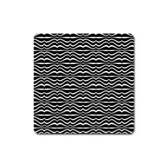 Modern Zebra Pattern Square Magnet