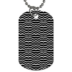 Modern Zebra Pattern Dog Tag (One Side)