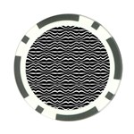 Modern Zebra Pattern Poker Chip Card Guards Front