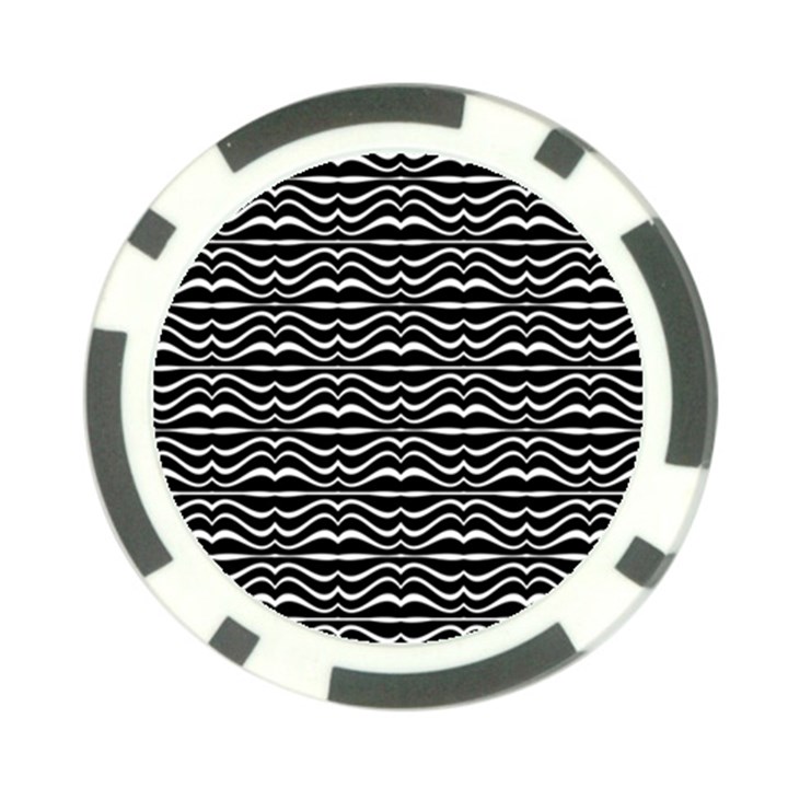 Modern Zebra Pattern Poker Chip Card Guards