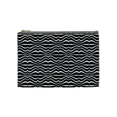 Modern Zebra Pattern Cosmetic Bag (medium)  by dflcprints