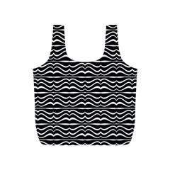 Modern Zebra Pattern Full Print Recycle Bags (S) 