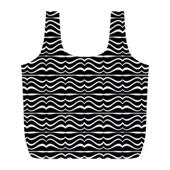 Modern Zebra Pattern Full Print Recycle Bags (L) 