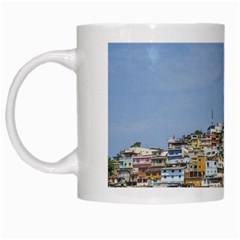 Cerro Santa Ana Guayaquil Ecuador White Mugs by dflcprints