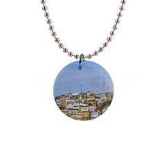 Cerro Santa Ana Guayaquil Ecuador Button Necklaces by dflcprints