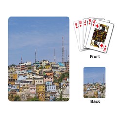 Cerro Santa Ana Guayaquil Ecuador Playing Card by dflcprints