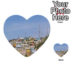 Cerro Santa Ana Guayaquil Ecuador Multi-purpose Cards (heart)  by dflcprints