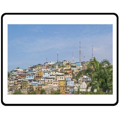 Cerro Santa Ana Guayaquil Ecuador Double Sided Fleece Blanket (medium)  by dflcprints