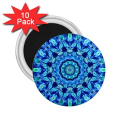 Blue Sea Jewel Mandala 2.25  Magnet (10 pack)