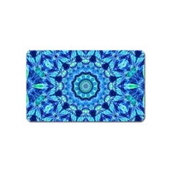 Blue Sea Jewel Mandala Magnet (Name Card)