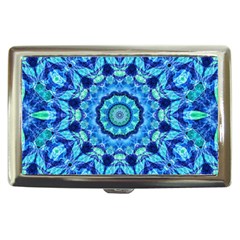 Blue Sea Jewel Mandala Cigarette Money Case