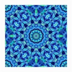 Blue Sea Jewel Mandala Medium Glasses Cloth