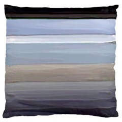 Pompey Beach Large Flano Cushion Case (one Side)