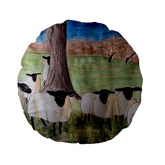 Counting Sheep Standard 15  Premium Round Cushions