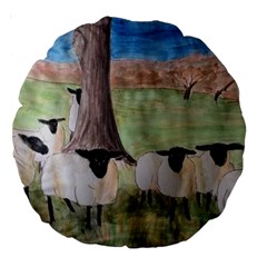 Counting Sheep Large 18  Premium Round Cushions