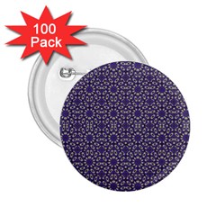 Stylized Floral Check 2 25  Buttons (100 Pack)  by dflcprints