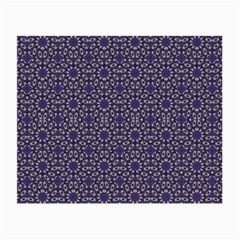 Stylized Floral Check Small Glasses Cloth by dflcprints