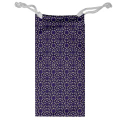 Stylized Floral Check Jewelry Bags by dflcprints