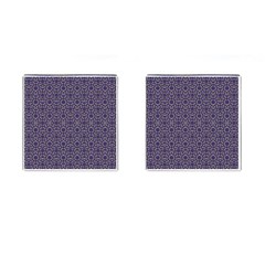 Stylized Floral Check Cufflinks (square) by dflcprints