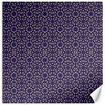 Stylized Floral Check Canvas 12  x 12   11.4 x11.56  Canvas - 1