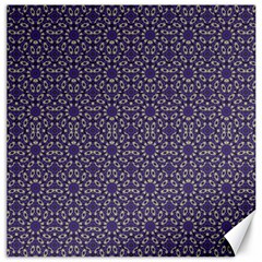 Stylized Floral Check Canvas 20  X 20   by dflcprints