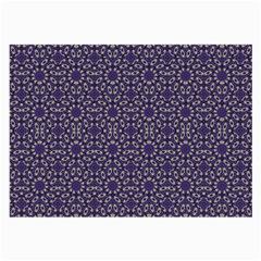 Stylized Floral Check Large Glasses Cloth by dflcprints