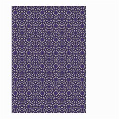 Stylized Floral Check Small Garden Flag (two Sides)