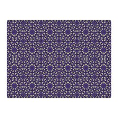 Stylized Floral Check Double Sided Flano Blanket (mini) 