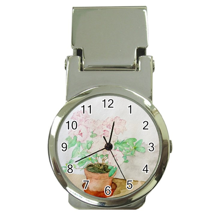 Watercolour Azalea Money Clip Watches