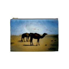 Moroccan Camels Painting Cosmetic Bag (medium) 