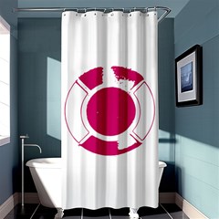 Pompey Lifesaver Shower Curtain 36  X 72  (stall) 