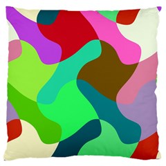 Retro Shapes                                   	large Flano Cushion Case (two Sides)