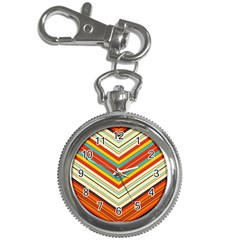 Bent Stripes                                    			key Chain Watch by LalyLauraFLM