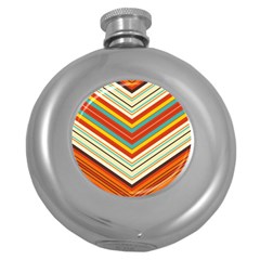 Bent Stripes                                    			hip Flask (5 Oz) by LalyLauraFLM