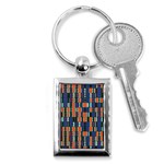 4 colors shapes                                    			Key Chain (Rectangle) Front