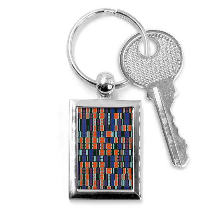 4 colors shapes                                    			Key Chain (Rectangle)