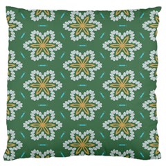 Yellow Flowers Pattern                                    	large Flano Cushion Case (two Sides)