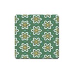 Yellow flowers pattern                                    			Magnet (Square) Front