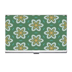 Yellow Flowers Pattern                                    			business Card Holder by LalyLauraFLM