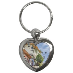 Cerro Santa Ana Guayaquil Ecuador Key Chains (heart)  by dflcprints