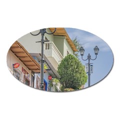 Cerro Santa Ana Guayaquil Ecuador Oval Magnet by dflcprints