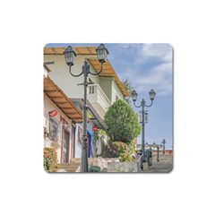 Cerro Santa Ana Guayaquil Ecuador Square Magnet by dflcprints