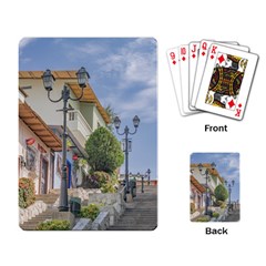 Cerro Santa Ana Guayaquil Ecuador Playing Card by dflcprints