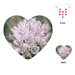 White Flower Playing Cards (heart) 